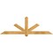 Ekena Millwork Kennewick Rough Sawn Timber Gable Bracket, Western Red Cedar, 72"W x 24"H x 4"D x 4"F, 8/12 Pitch GBW072X24X0404KEN00RWR - alternate 1